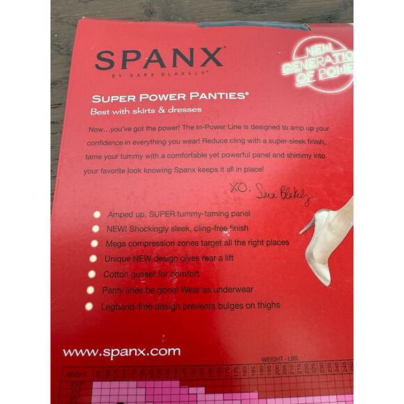 SPANX In-Power Line Mid-Thigh Shaper Super Power Panties Black Plus Sz F 3X NWT - Picture 7 of 7